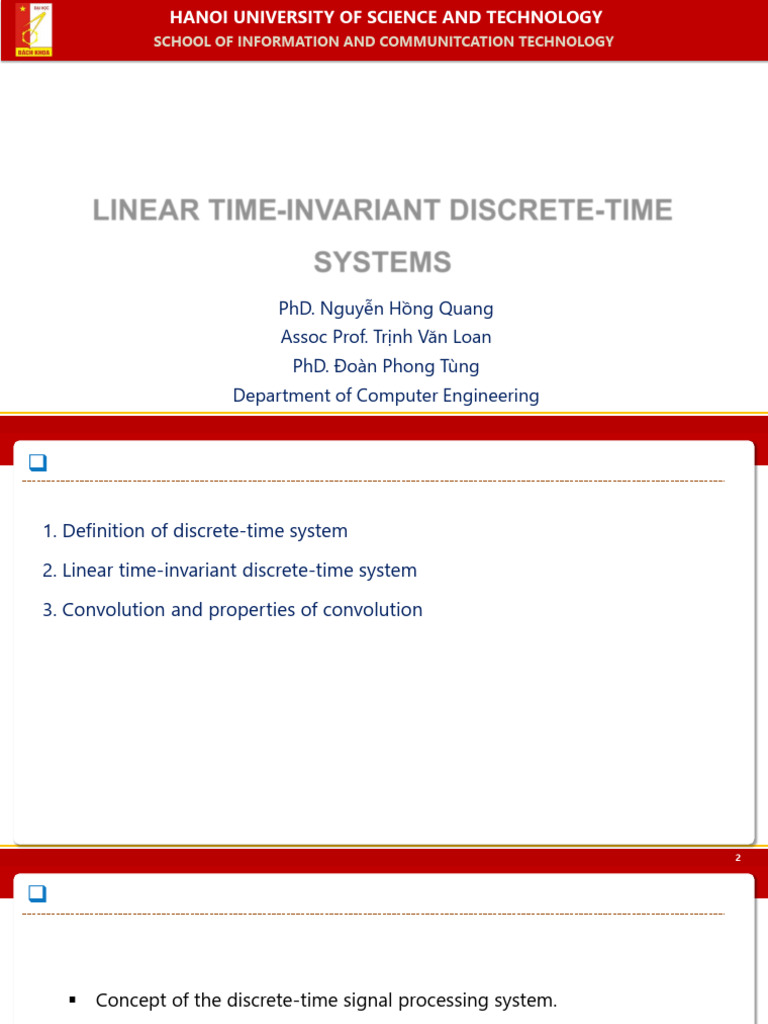 Unit 4 Linear Time-Invariant Discrete-Time Systems | PDF | Mathematical ...