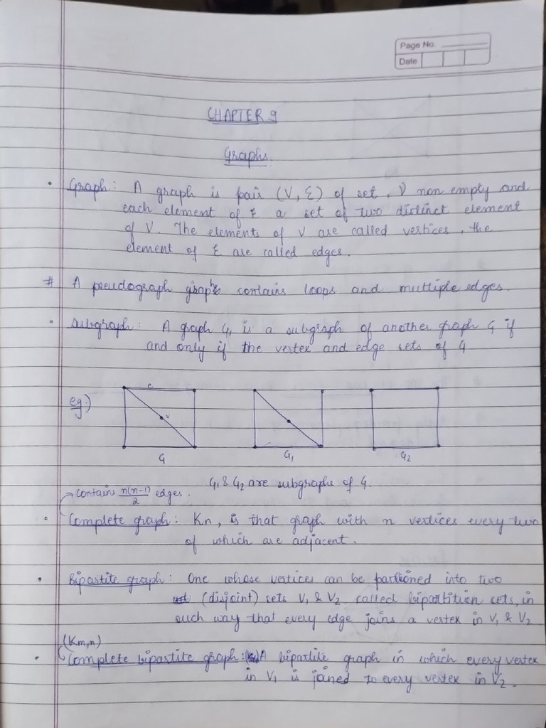 Maths Notes Introduction To Graph Theory | PDF