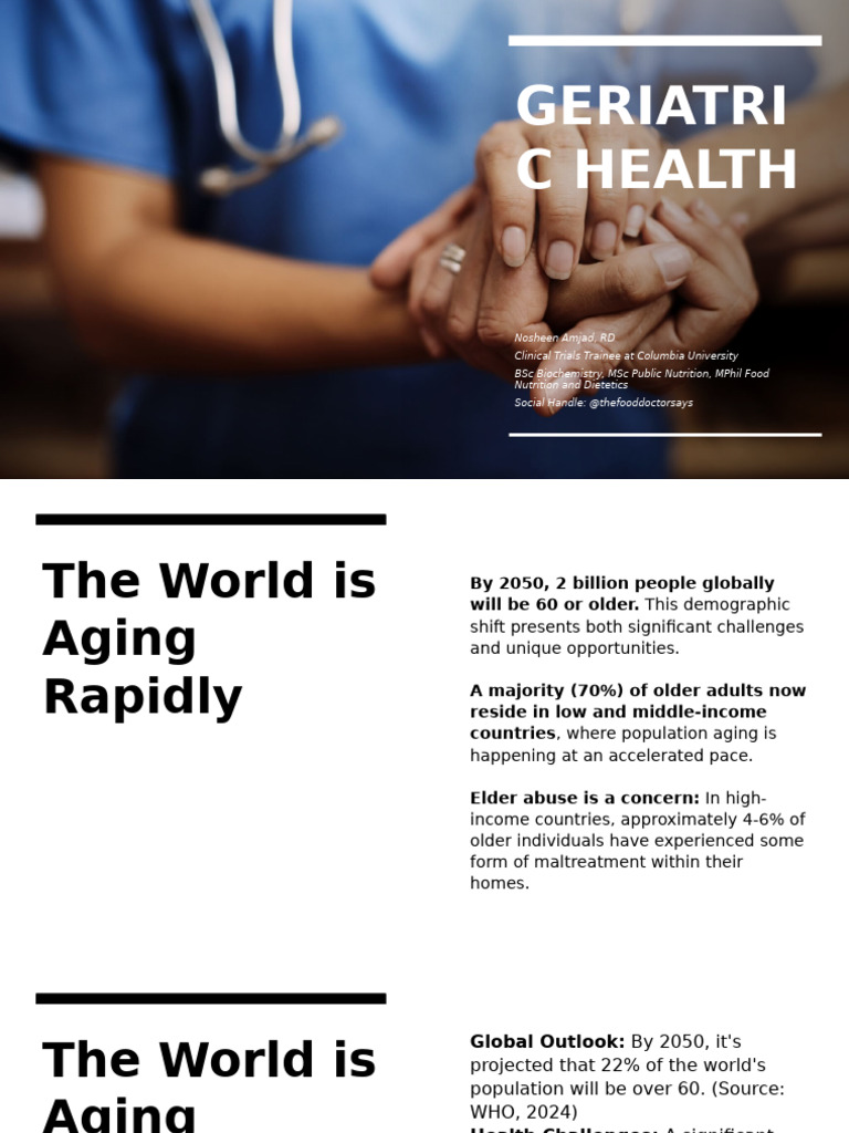 Geriatric Health Challenges and Solutions | PDF | Dementia ...