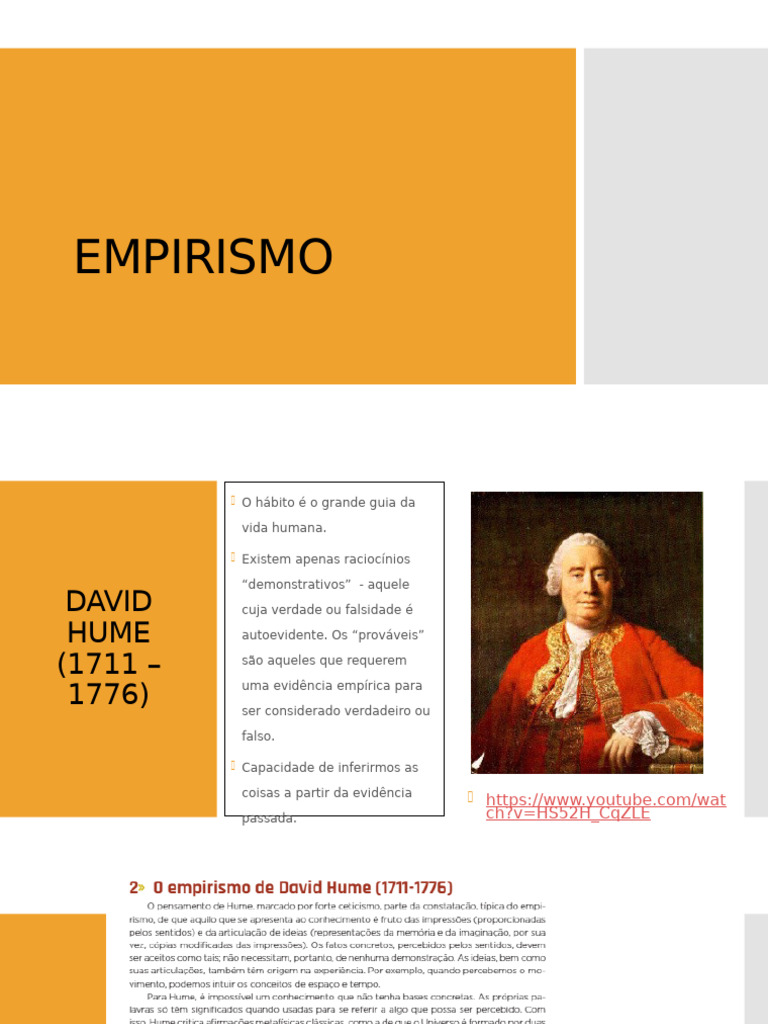 Principais Filósofos do Empirismo | PDF | Empiricismo | Science
