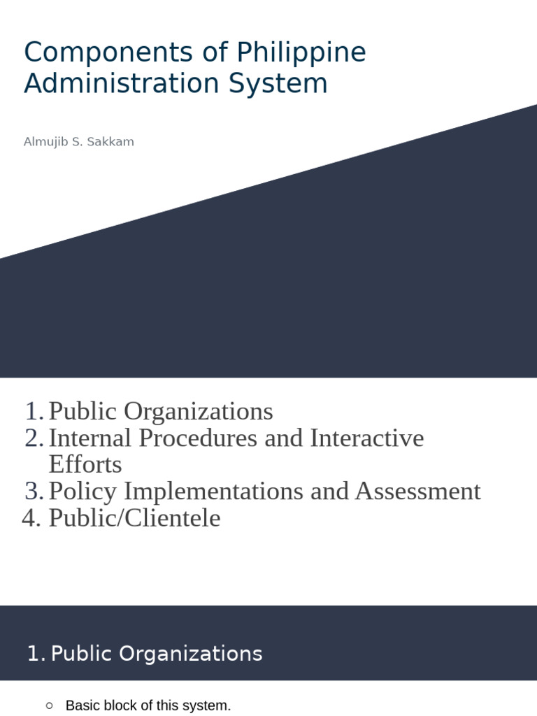 Philippine Administration System Overview | PDF