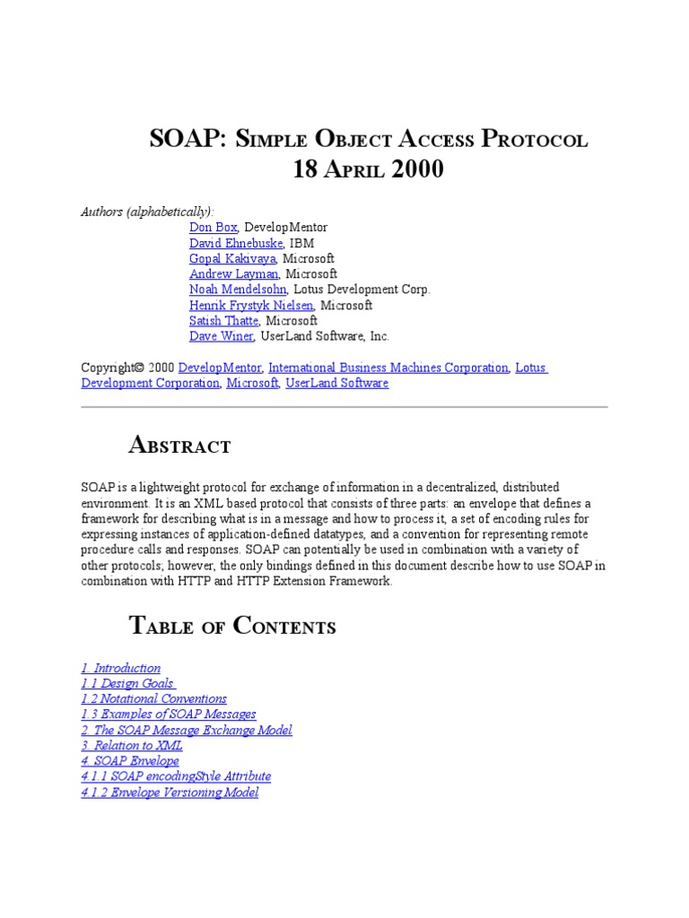 SOAP Message PDF Soap Xml Schema