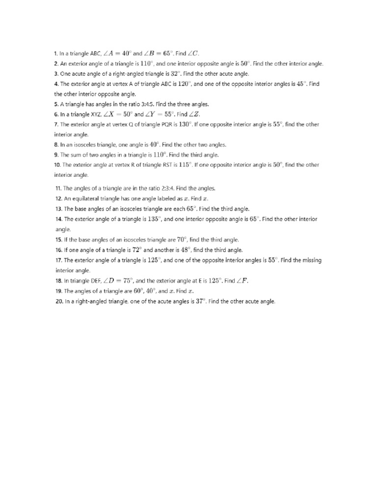 Test Grade 7-IB - Triangles | PDF
