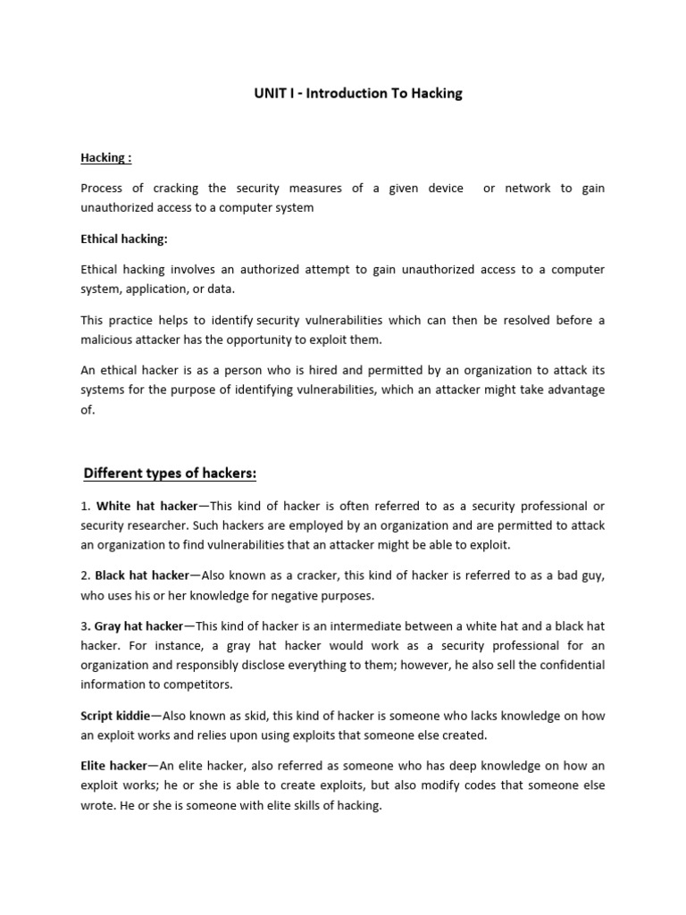 Introduction to Hacking and Penetration Testing | PDF | Security Hacker ...