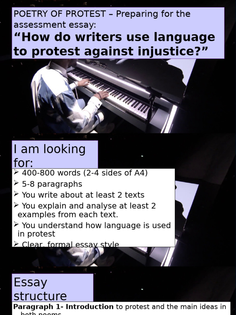 Analyzing Language in Protest Poetry | PDF | Essays | Human Communication