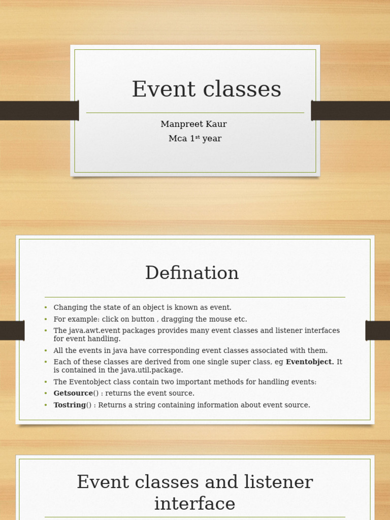 eventclasses | PDF | Window (Computing) | Computer Programming
