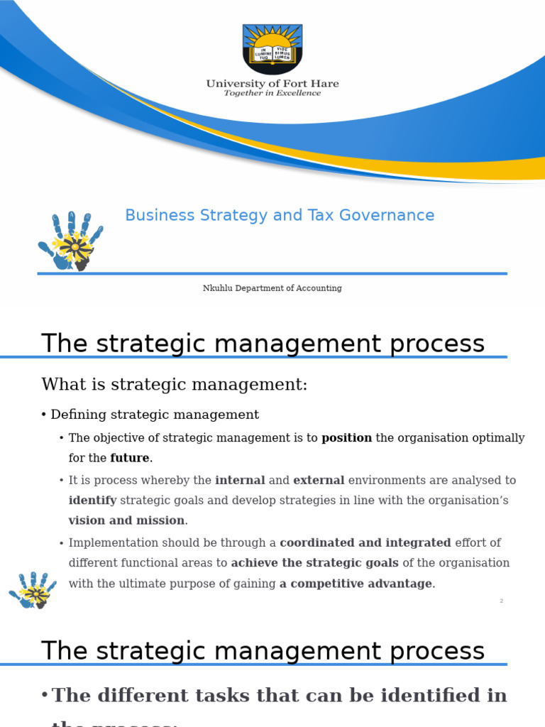 Chapter 1 - Strategic Management Process | PDF | Strategic Management ...