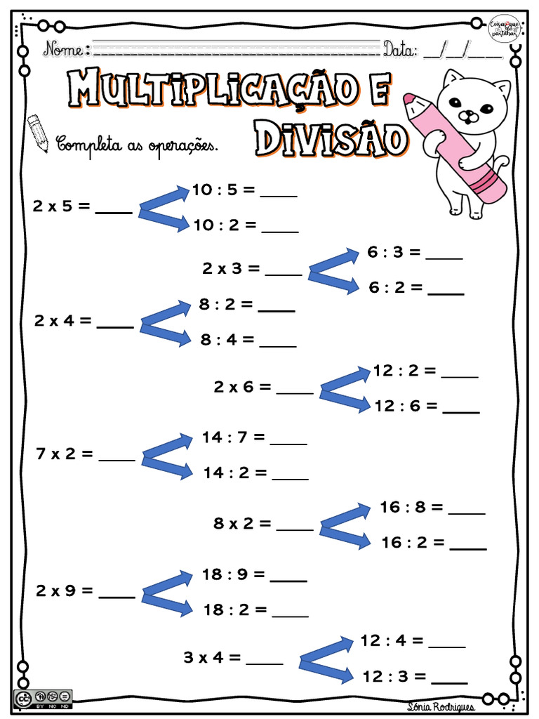 Divisão e Multiplicação | PDF