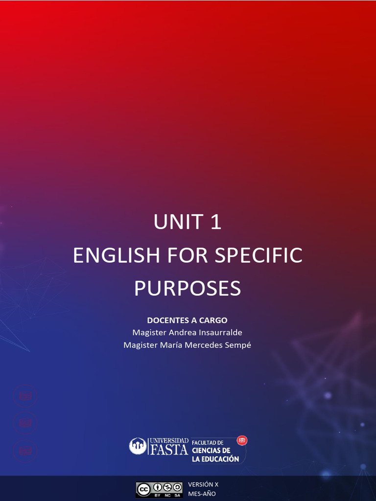 Unit 1 English For Specific Purposes | PDF | Motivation | Motivational