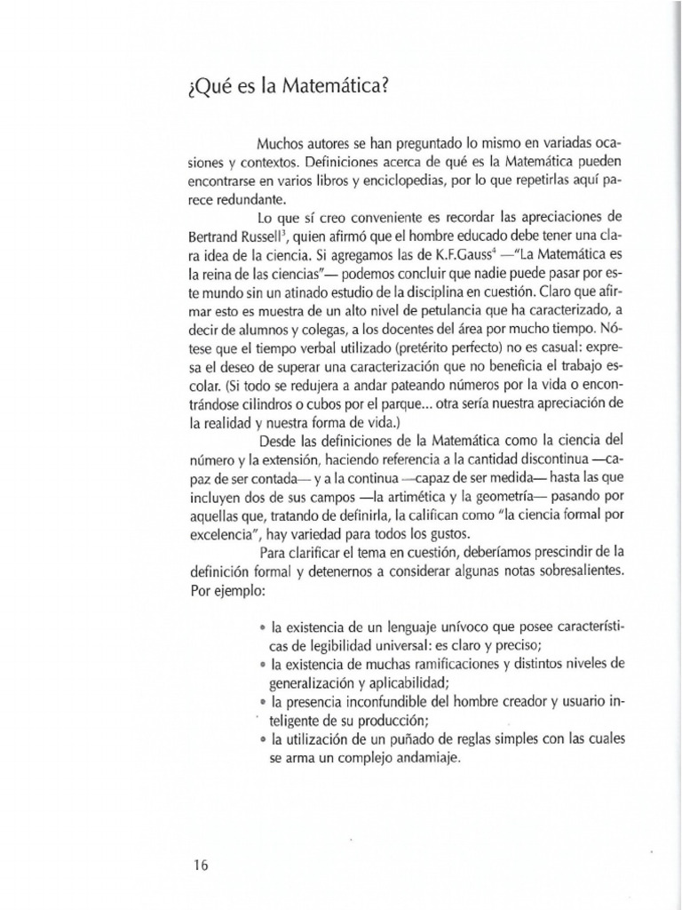 Qué Es La Matemática | PDF