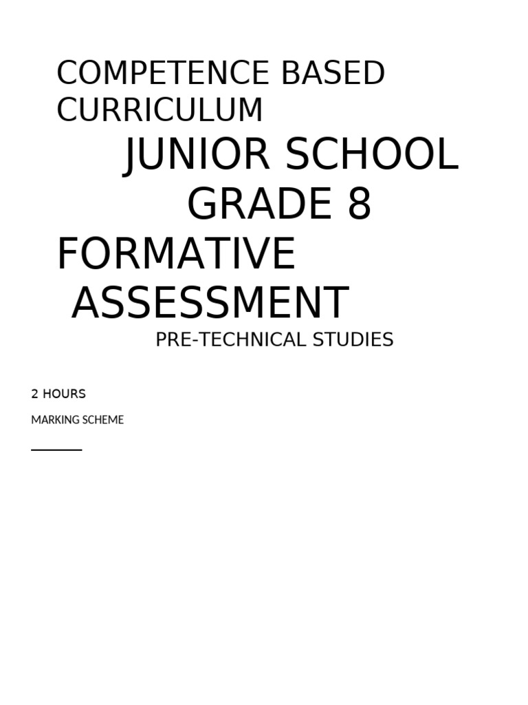 Grade 8 Pretechnical g8 Ms | PDF | Goods | Input/Output