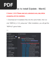 [en] MDPro3 How to Install (V_1.2.6)