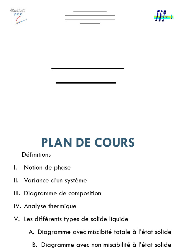 Diagrammes de phases en chimie appliquée | PDF | Diagramme de phase ...