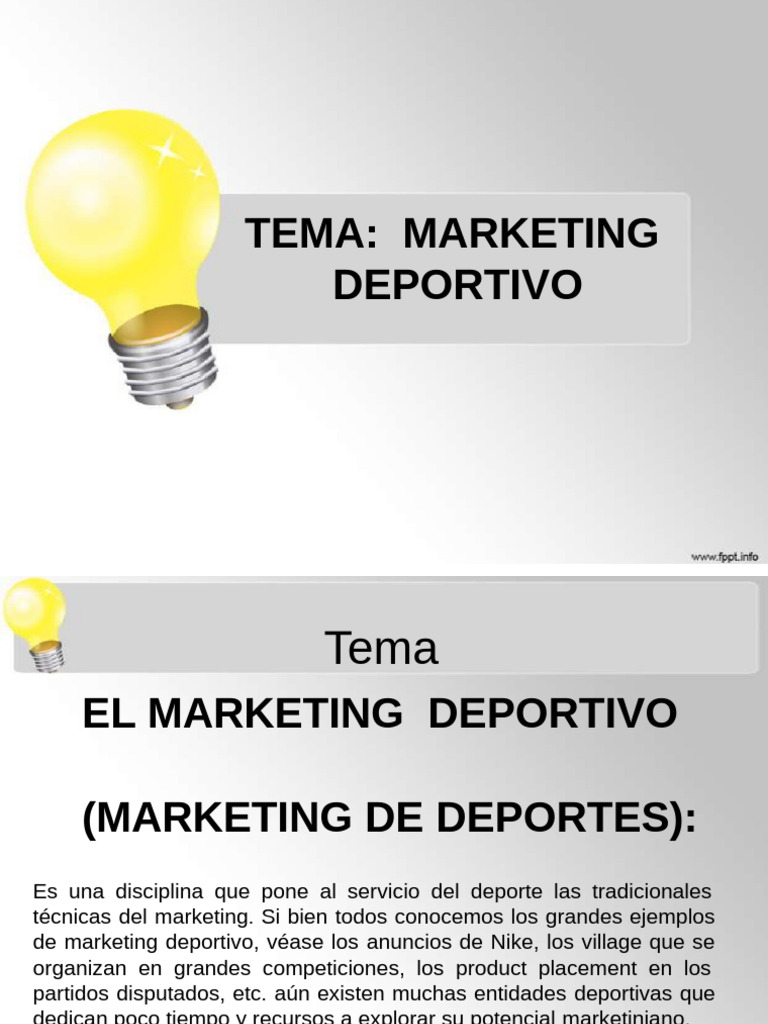 Marketing Deportivo | PDF | Marketing | Deportes