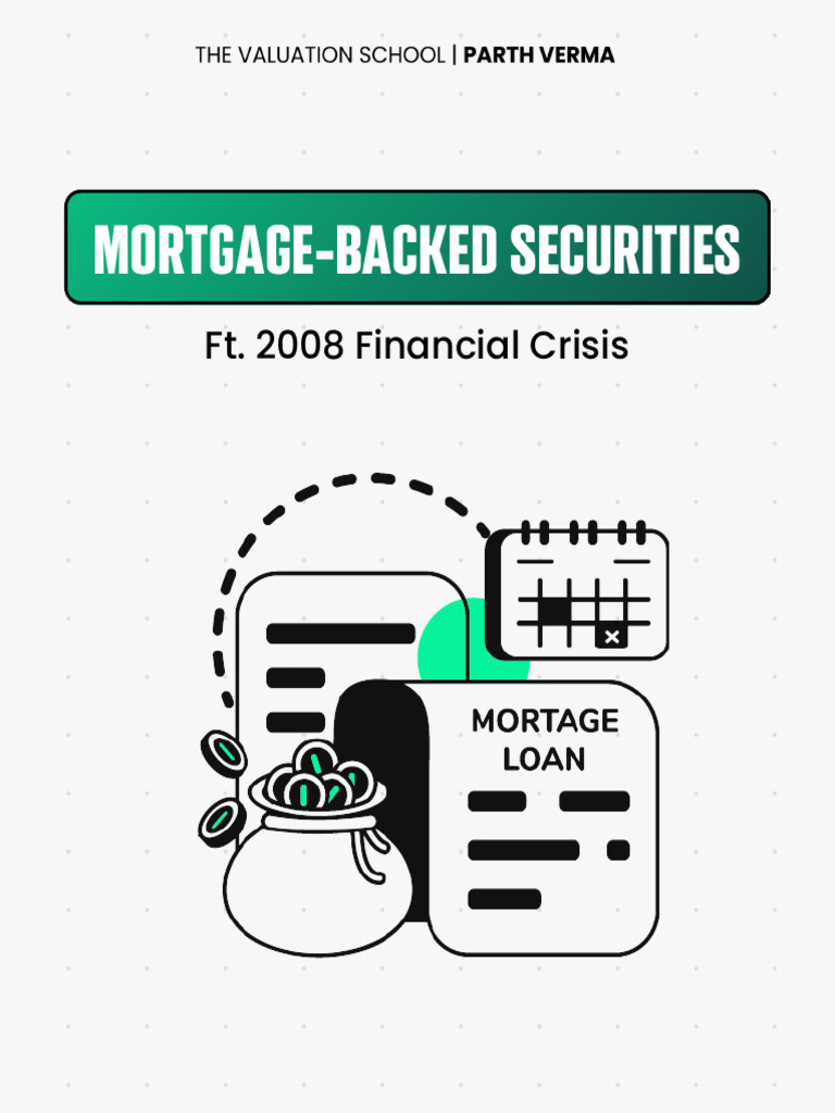 MBS and the 2008 Financial Crisis | PDF | Mortgage Backed Security ...