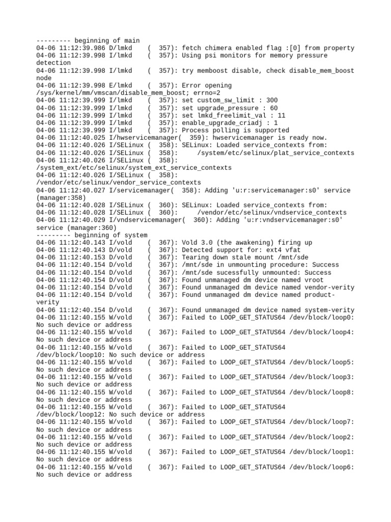 Android System Log Analysis | PDF | Device Driver | Proprietary Software