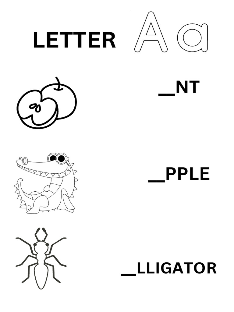 Letter A PDF | PDF