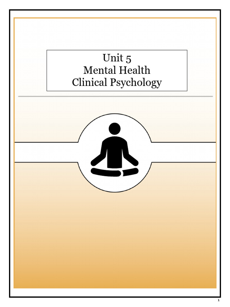 Unit 5 - Mental Health Reading Packet | PDF | Mental Disorder ...