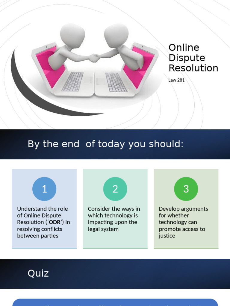 ODR: Pros and Cons in Legal Disputes | PDF | Mediation | Alternative ...
