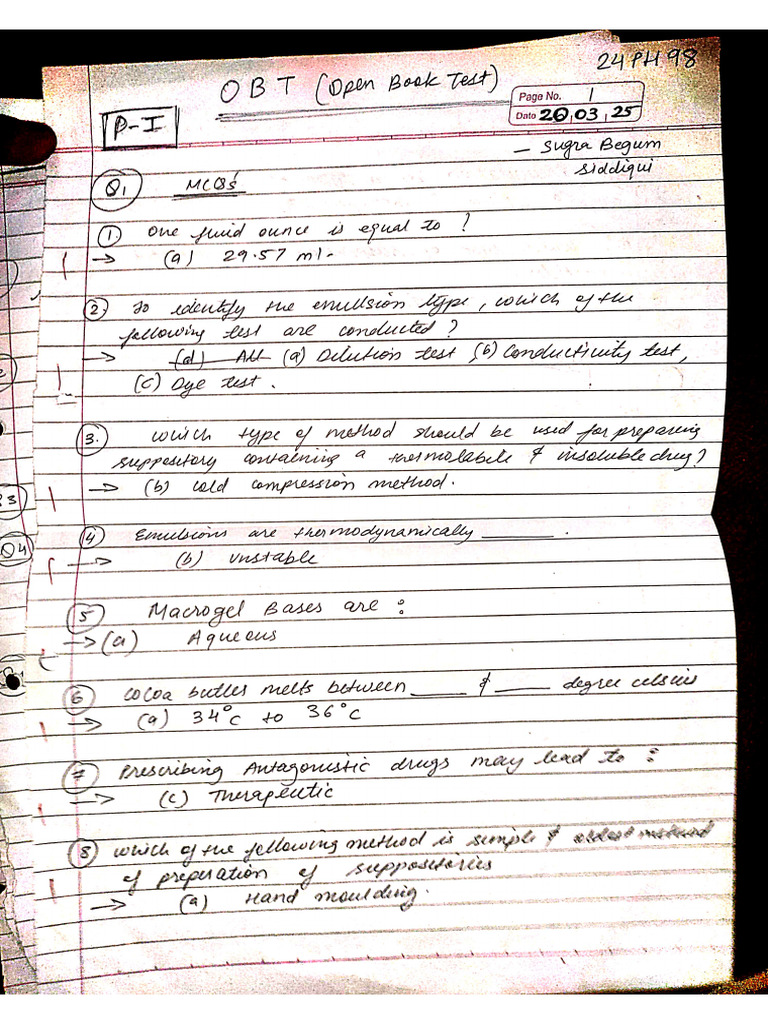 OBT p-1 24ph98 | PDF