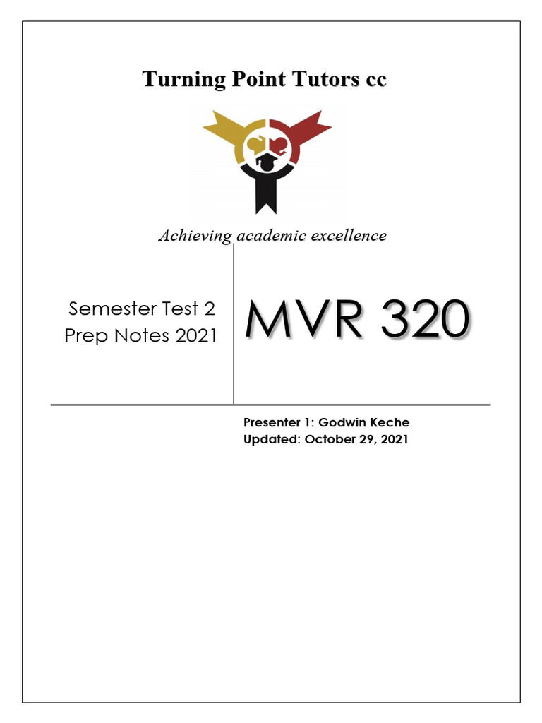 1635494495-MVR Sem Test 2 Notes 2021-Protected | PDF | Normal Mode ...