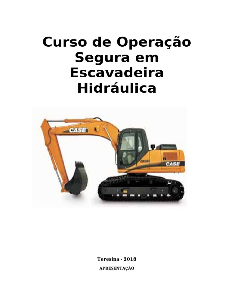 Curso de Escavadeira Hidráulica 2018 | PDF | Trator | Motores
