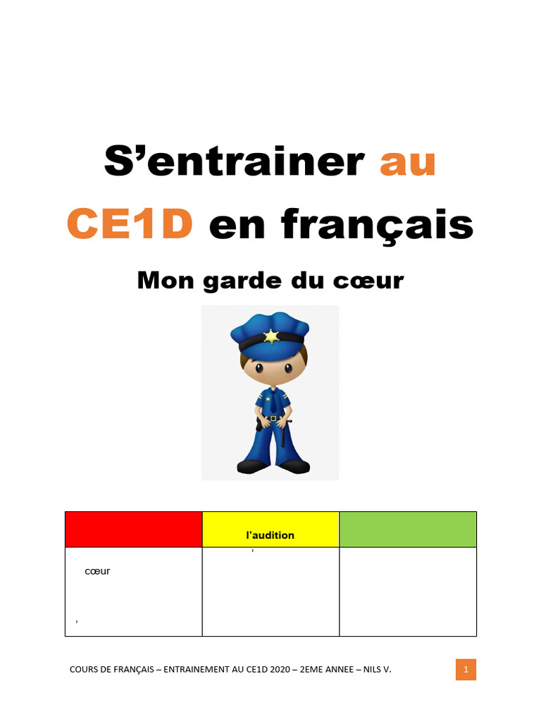 Ce1d Francais PT 2 | PDF | Sans-abri | Police