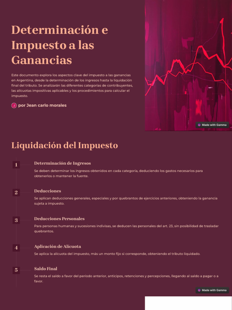 Impuesto a las Ganancias en Argentina | PDF | Impuestos | Impuesto ...