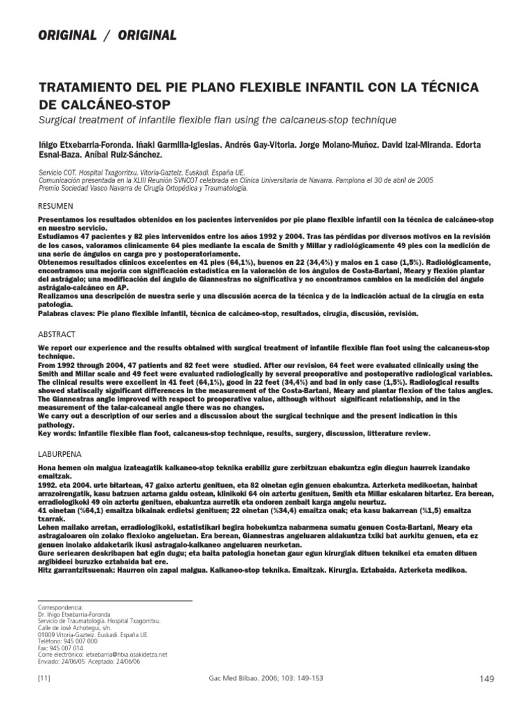 Tecnica de Calcaneo Stop | PDF | Pie | Tornillo