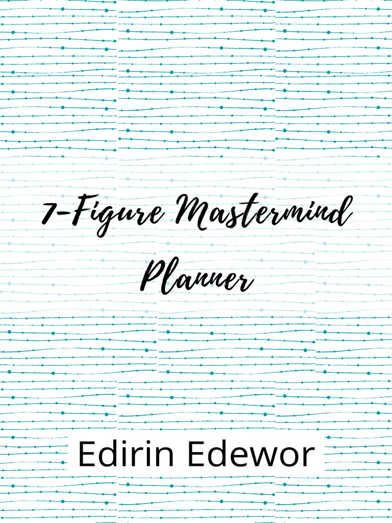 7-Figure Mastermind Planner Guide | PDF | Goal | Pricing