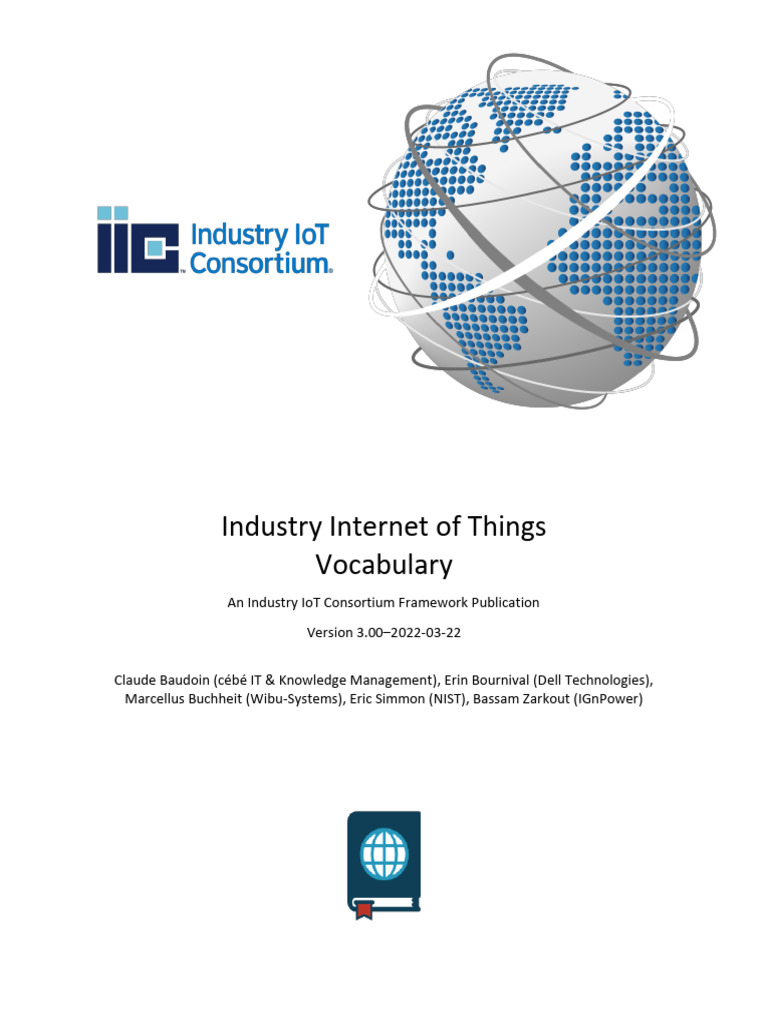 Industry IoT Vocabulary Framework | PDF | Risk | Internet Of Things