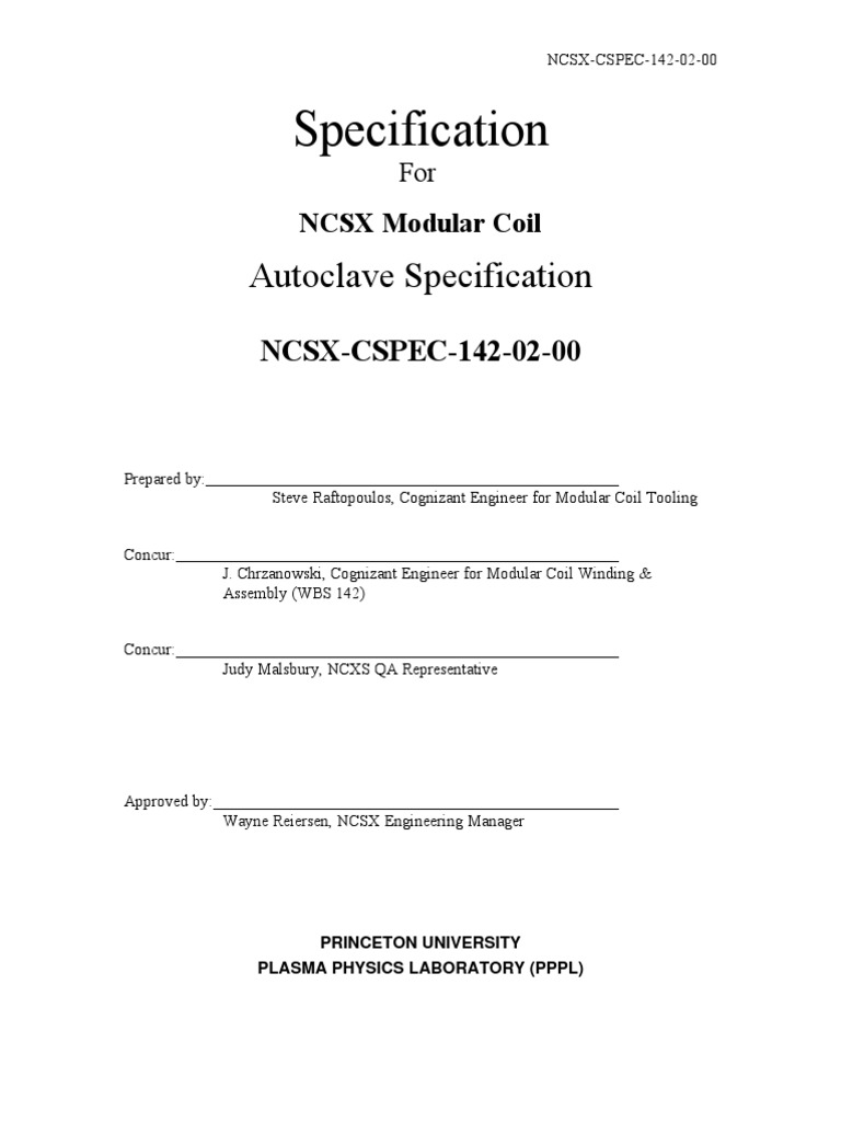 Autoclave Specification 31 Vacuum Hvac