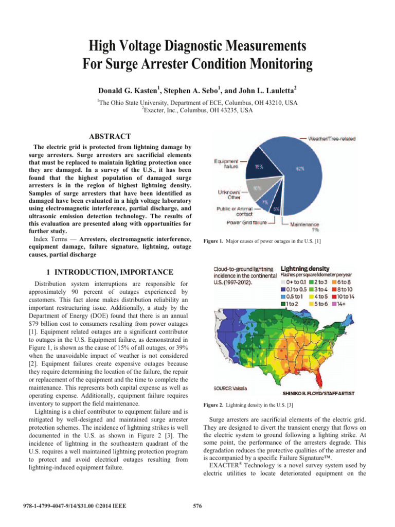High Voltage Diagnostic Measurements | PDF | Antenna (Radio) | Spectral ...