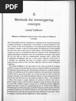 Methods For Investigating Concepts: Leonid Sakharov