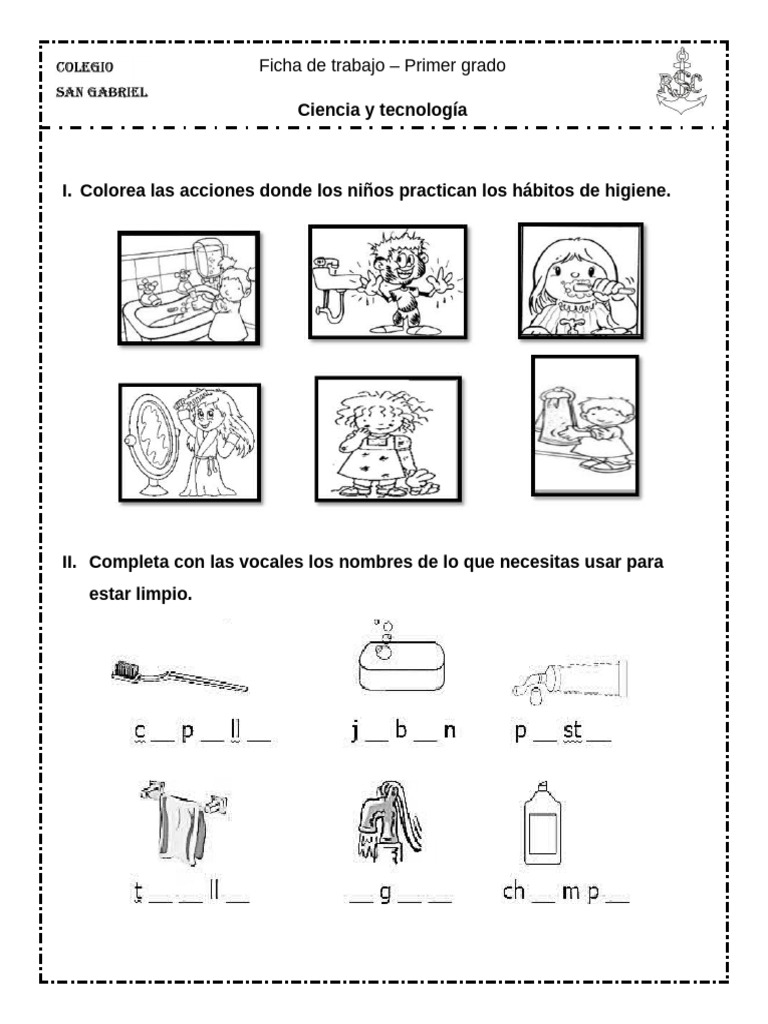 Ficha de Ciencia y Tecnología 1er Grado | PDF