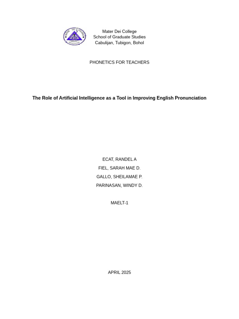 The Role of Artificial Intelligence As A Tool in Improving English ...