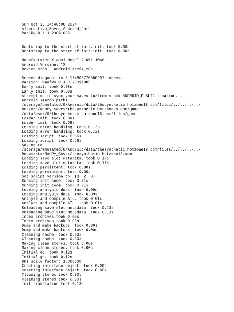Ren'Py Save Management on Android | PDF | Booting | Computer Science