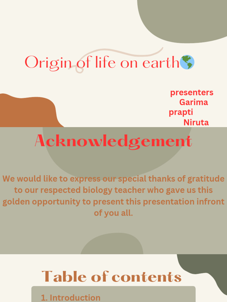 Photo inspiration: Picture Idea: Orange And Green Classroom Abstract Organic Lesson Presentation