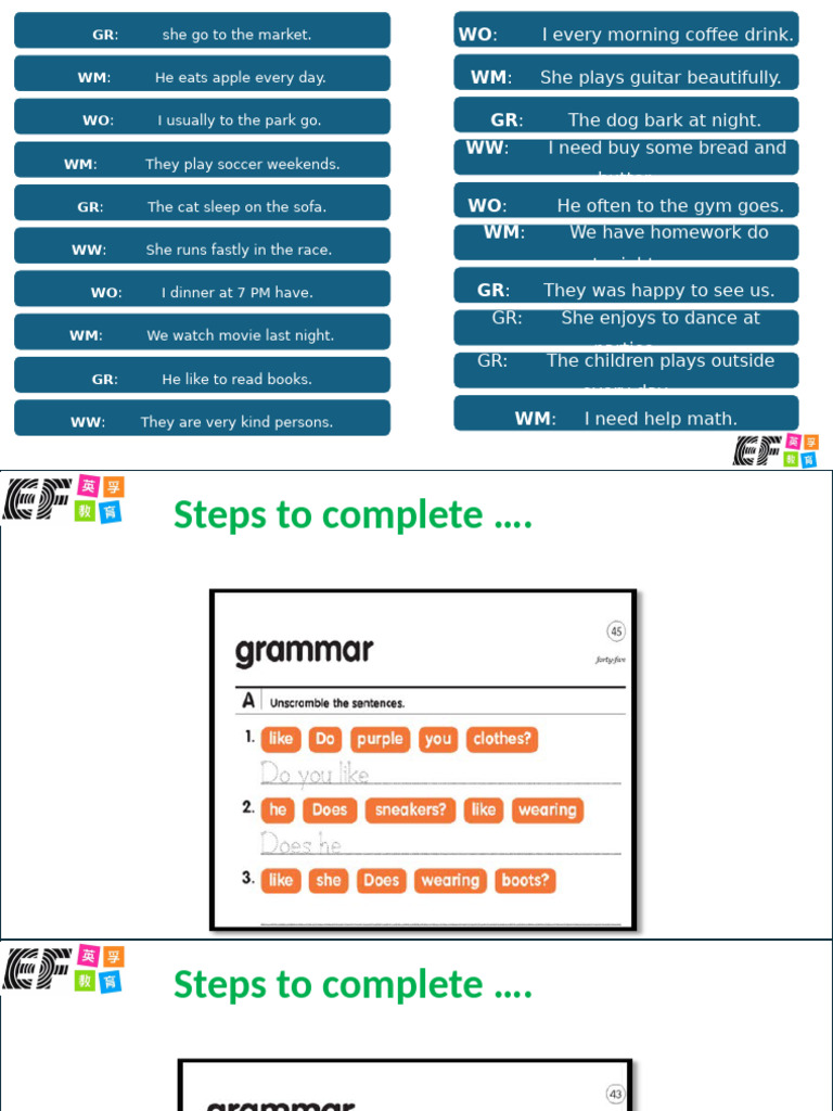 Grammar Correction Examples and Tips | PDF