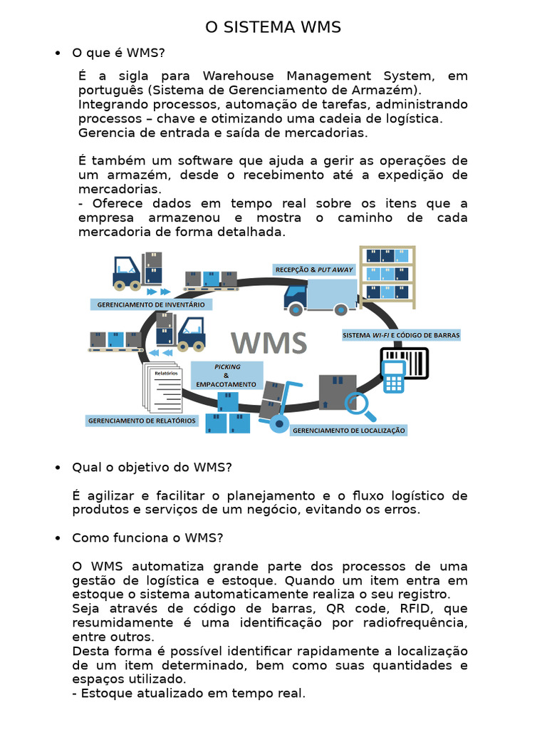 O Que é WMS e Suas Vantagens | PDF