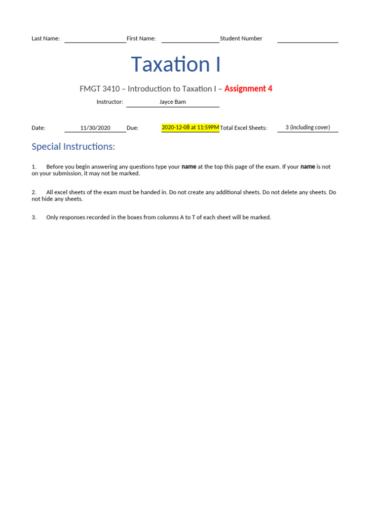 Assignment 4 - Solution | PDF | Bad Debt | Tax Deduction