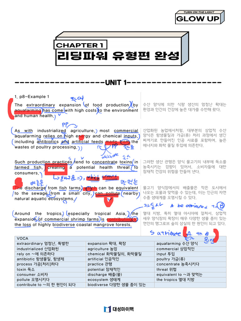 리딩파워+완성+chapter+1+교안 250329 024833 | PDF