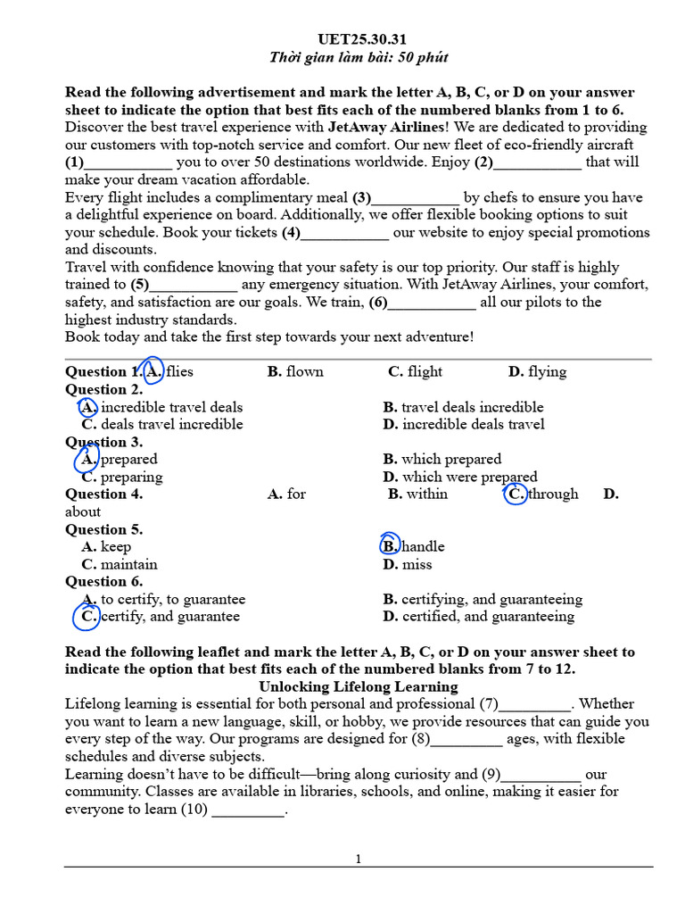 %C4%90%E1%BB%80 S%E1%BB%90 30 - key | PDF | Siri | Urban Agriculture