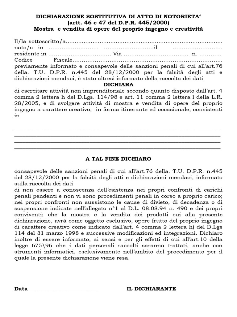 Atto Notorio 2024 | PDF