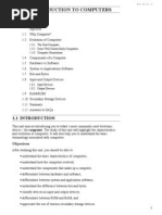 Unit 1 Introduction To Computers: Structure