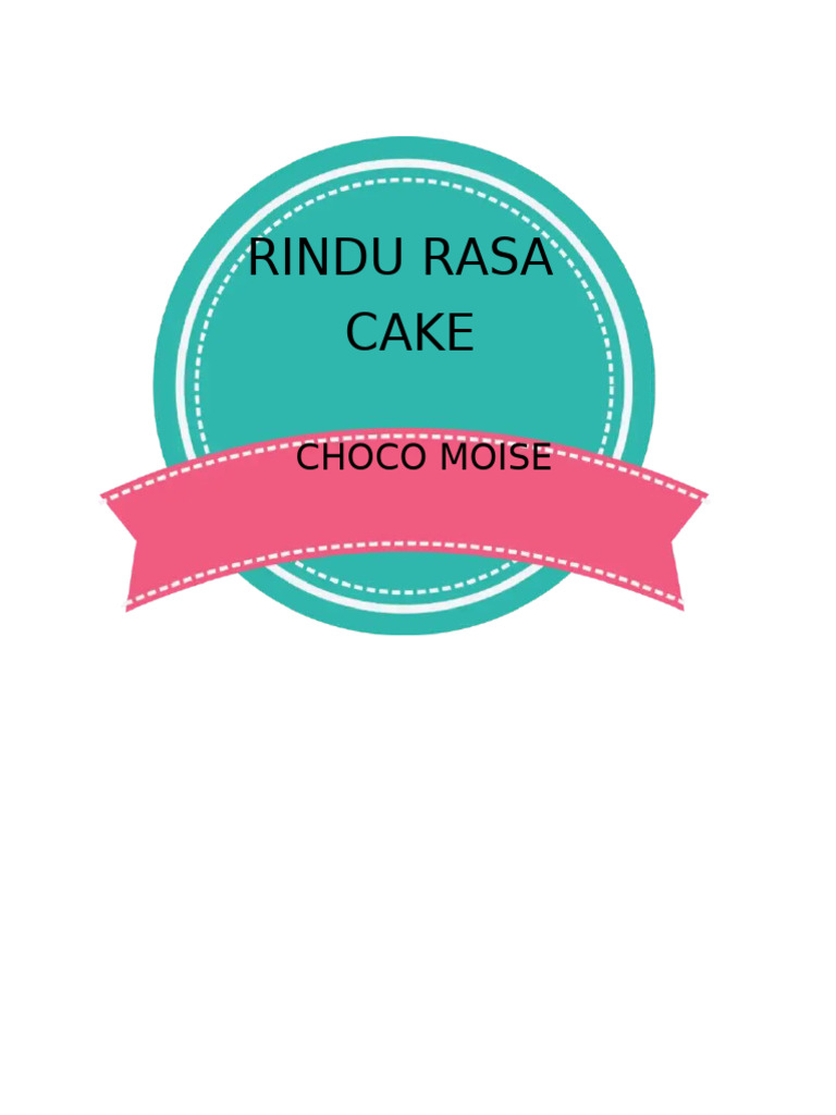 Rindu Rasa Choco Moise Cake Recipe | PDF