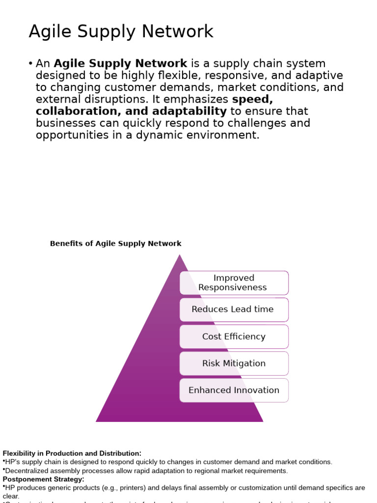 Agile Supply Network | PDF