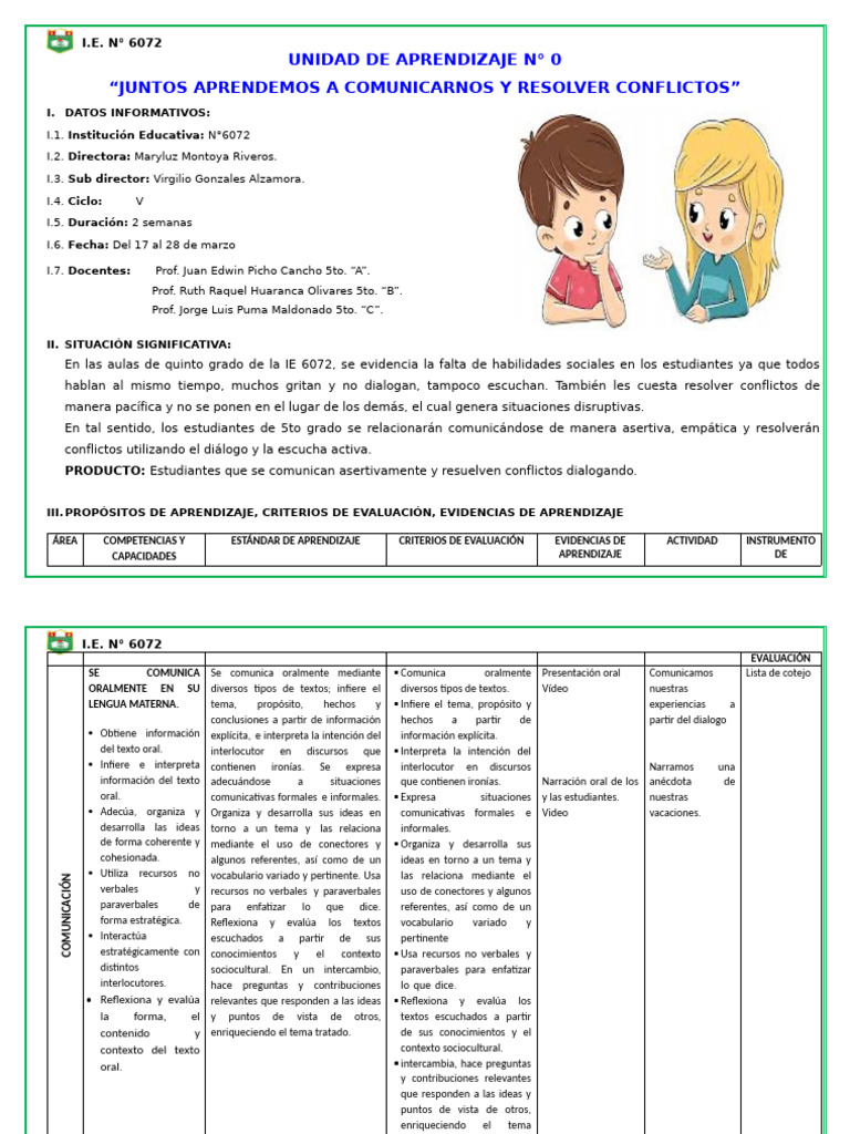 Unidad de Aprendizaje #0 | PDF | Aprendizaje | Decimal