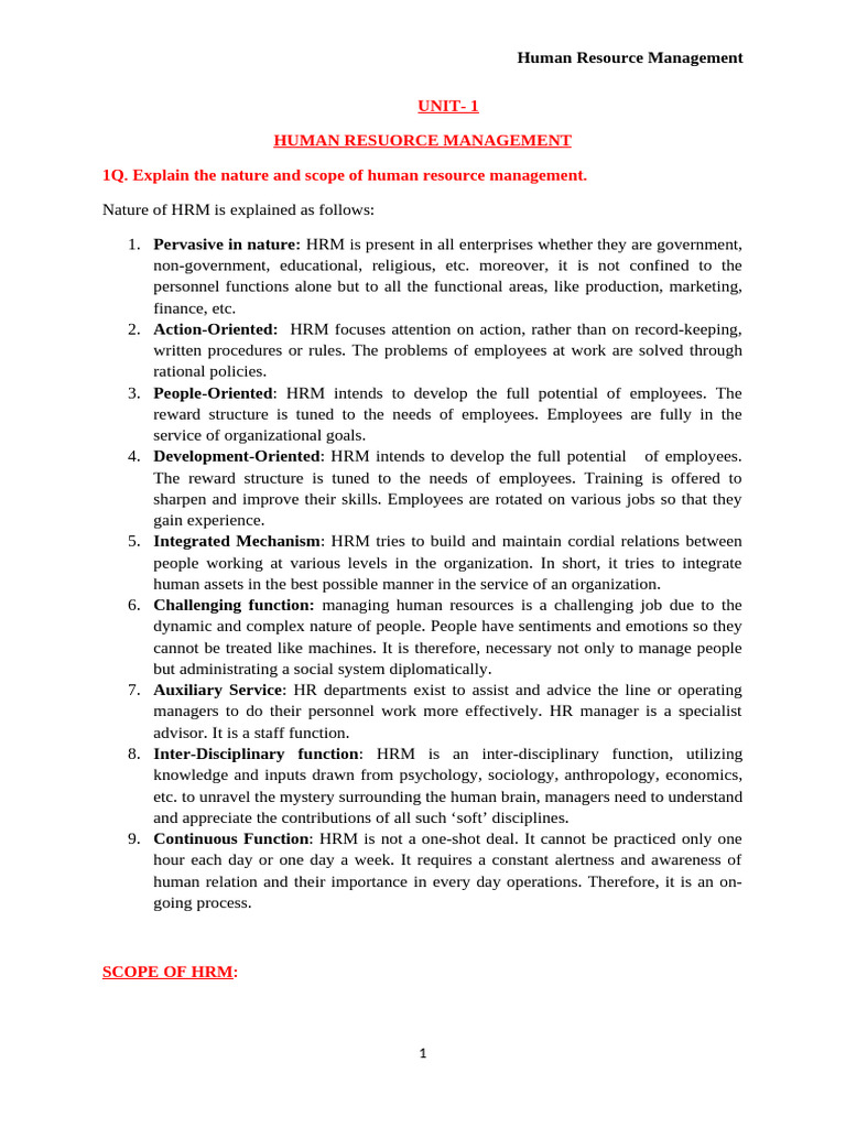 R24-HRM Q'Bank Answers | PDF | Human Resource Management | Human Resources