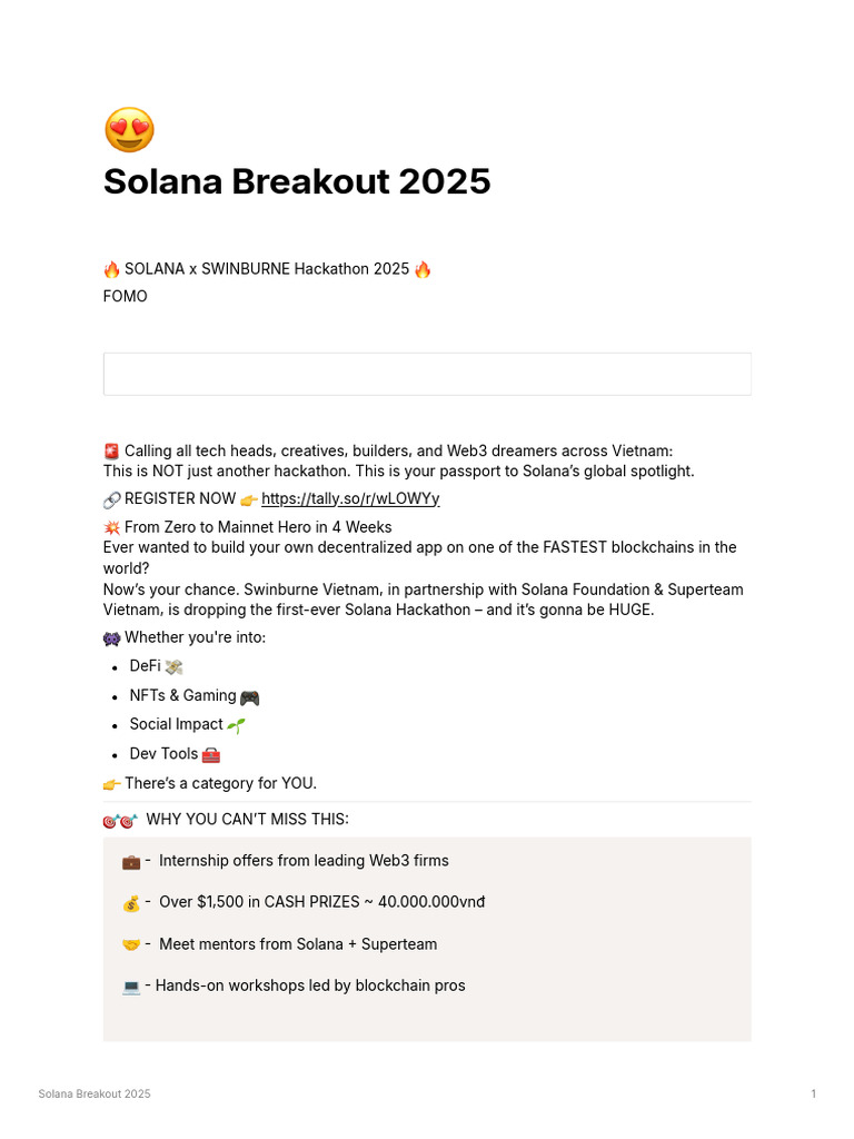 Solana Breakout 2025 | PDF | Cyberpunk Themes | Computing
